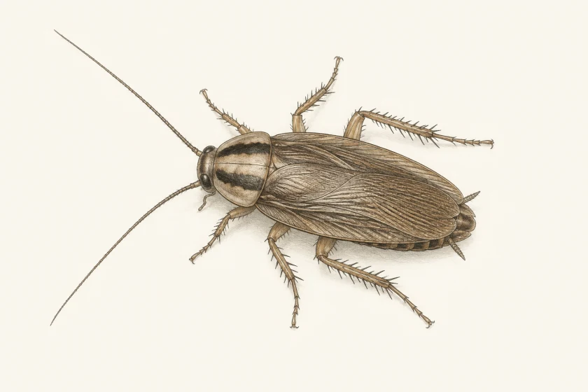 Illustration: German cockroach
